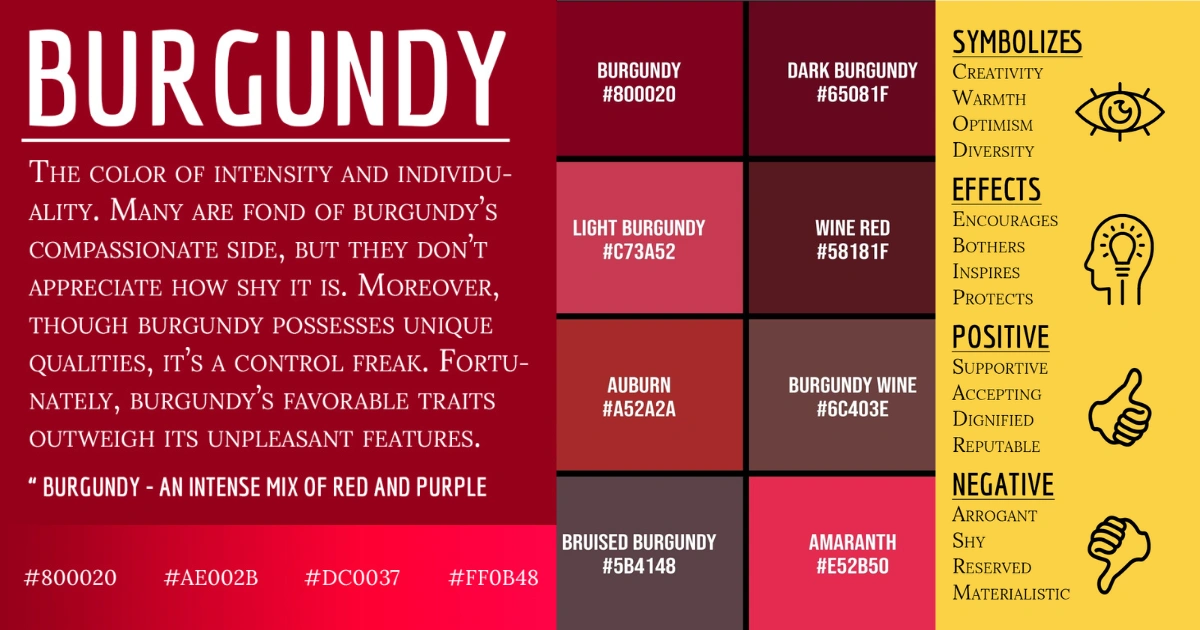 Burgundy Color Psychology