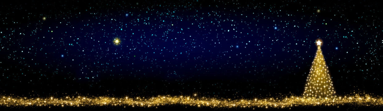 Christmas Night Sky with Stars Wallpapers