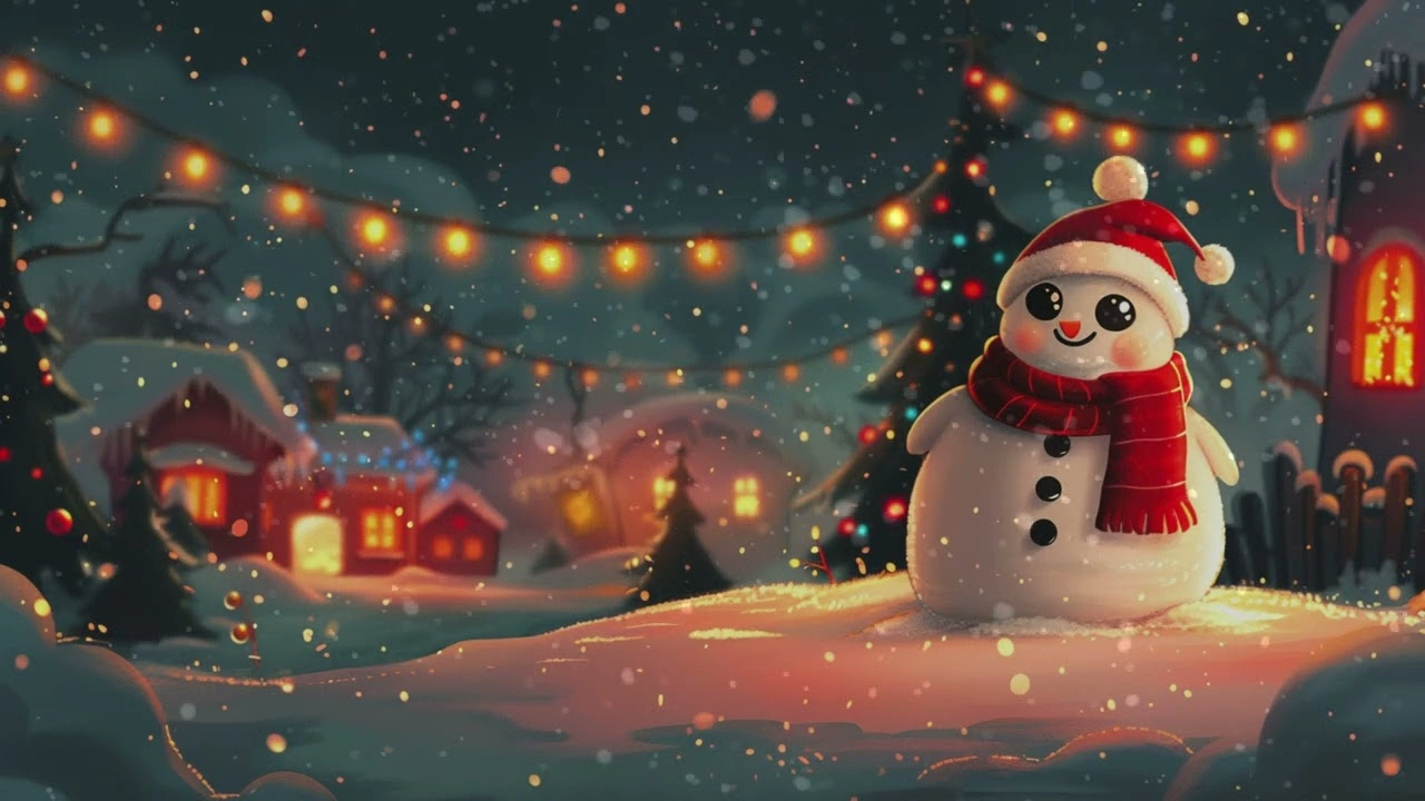Christmas Snowfall Animation-Style Wallpapers