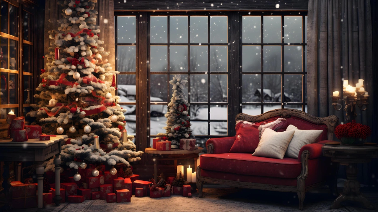 Cozy Window Christmas Wallpapers