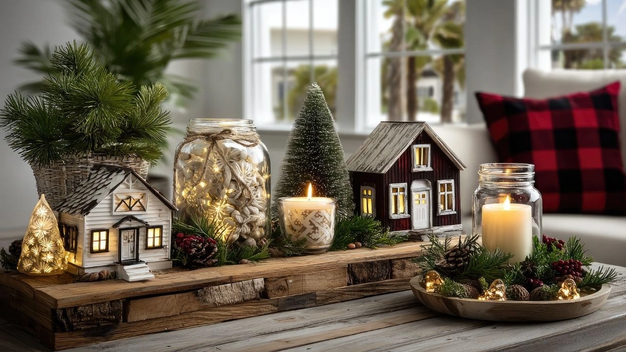 Rustic farmhouse Christmas wallpapers