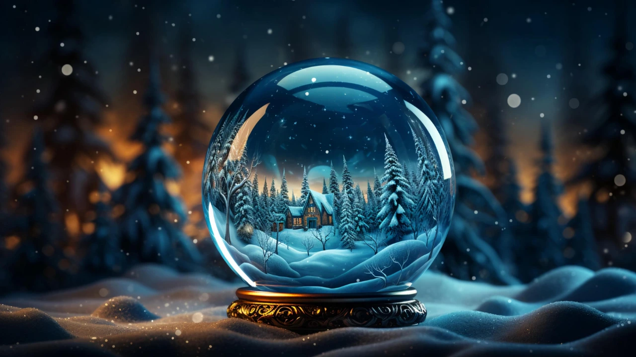 Snow globe Christmas wallpapers