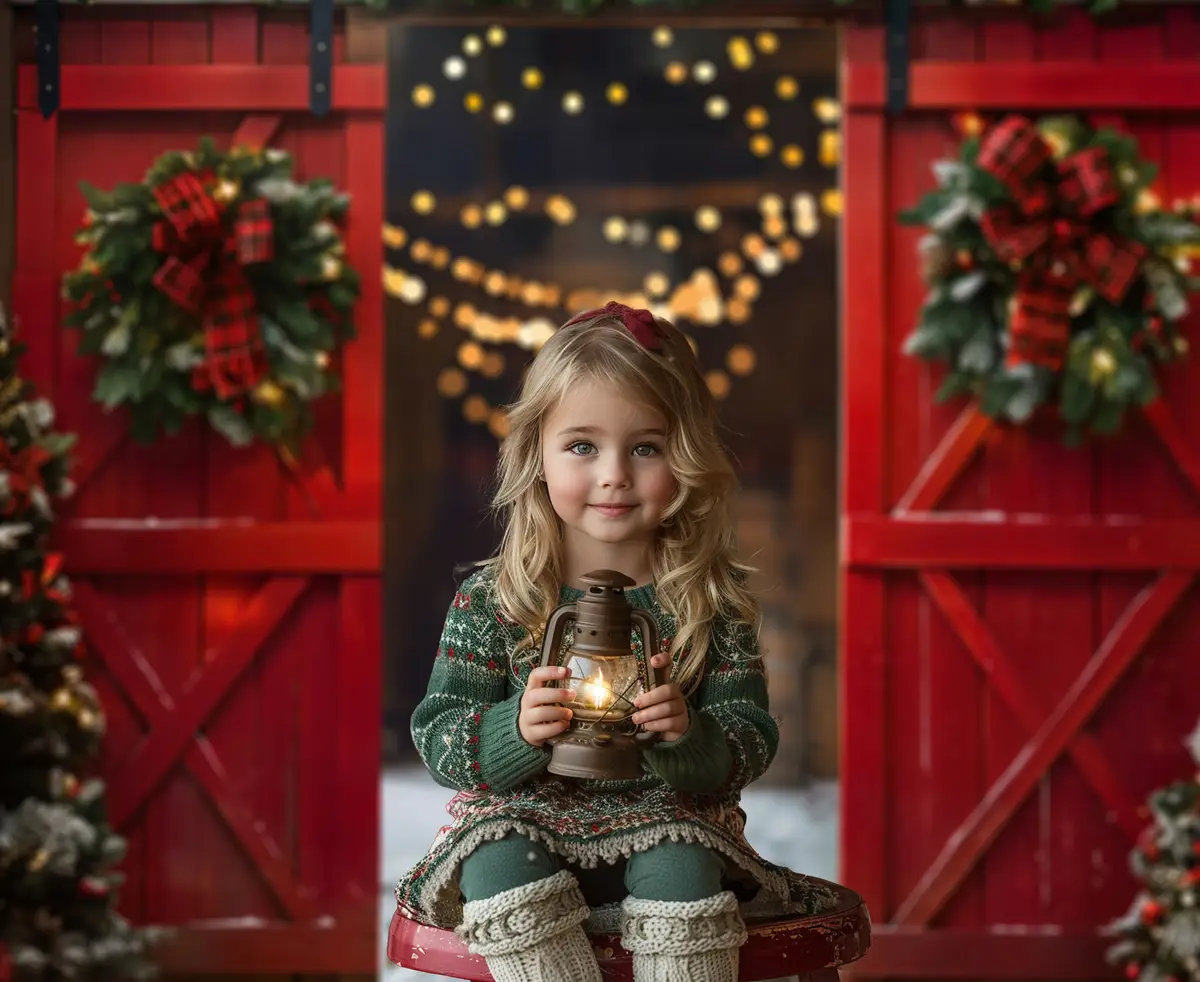 Soft-Focus Holiday Portrait Wallpapers