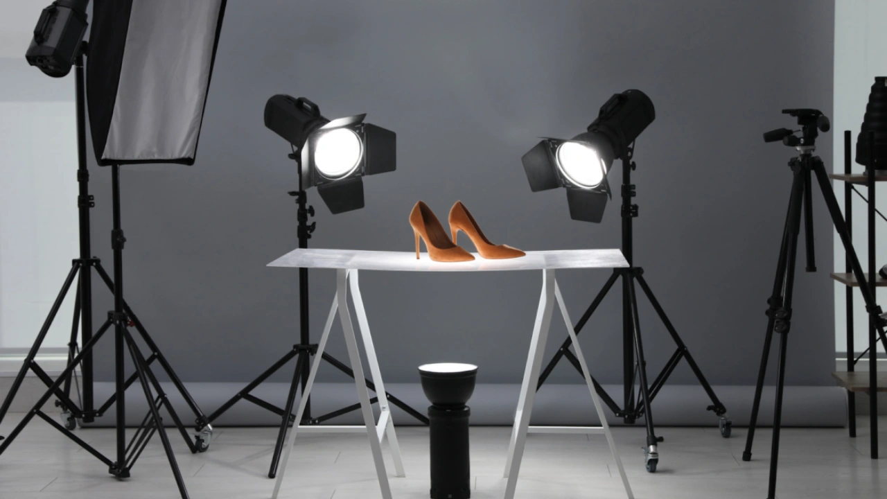 Studio Lighting in Shoe Photography