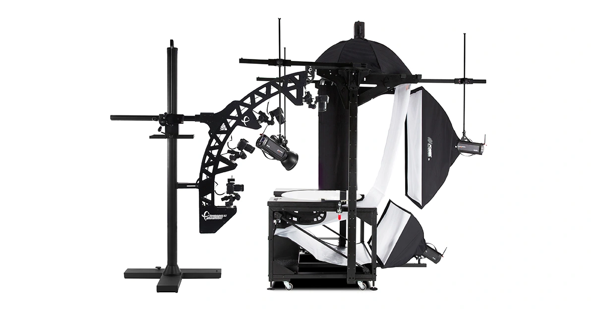 Professional packshot photography equipment