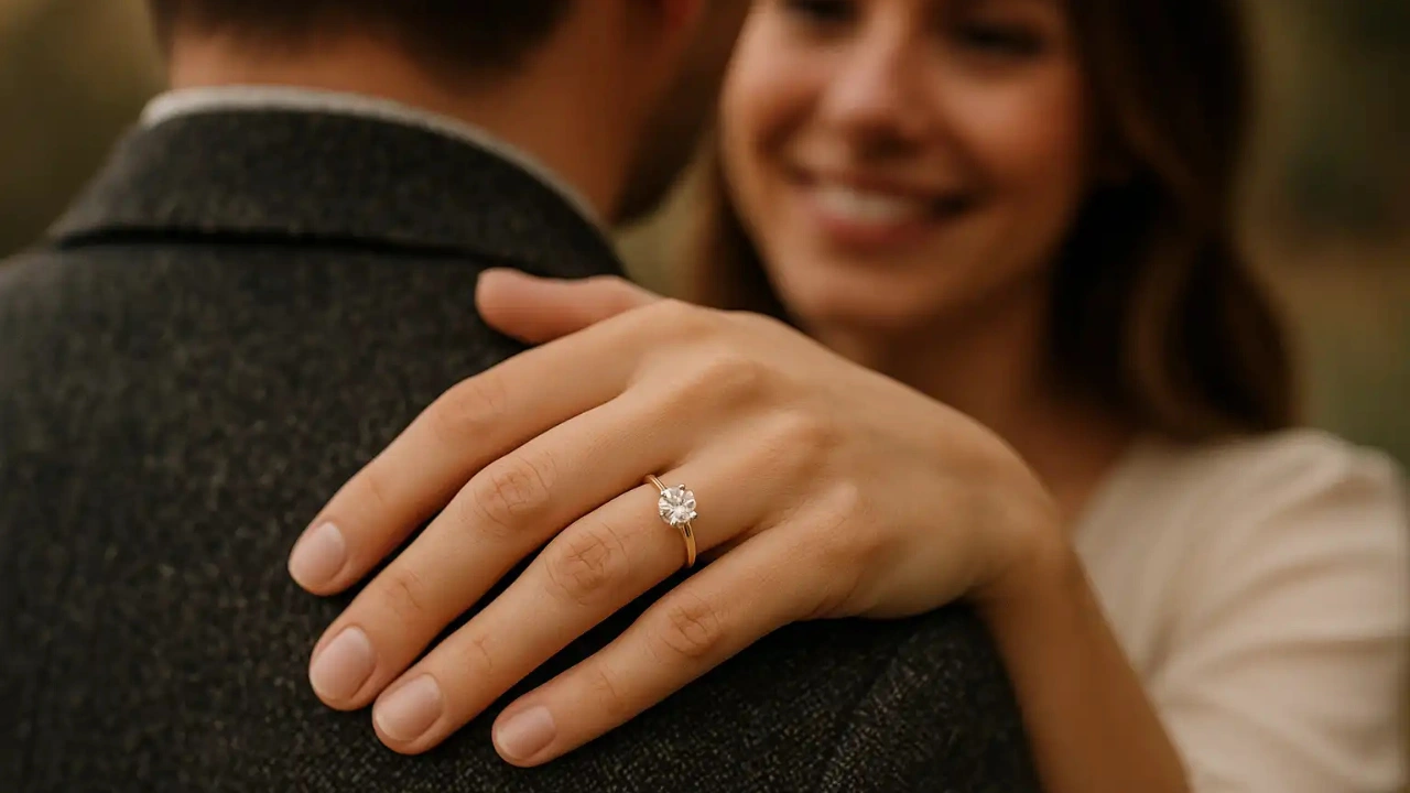 Showing Off the Ring Pose